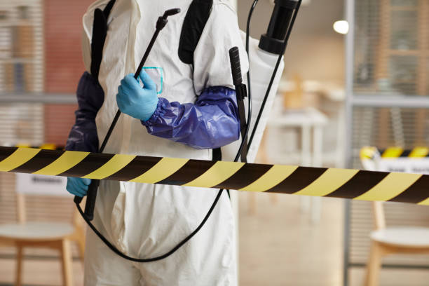 Professional Biohazard Cleanup technician working in Wrightstown, NJ